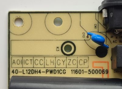 FUENTE DE PODER PARA TV TCL / NUMERO DE PARTE 30805-000260 / 40-L12DH4-PWC1CG / 11601-500069 / DISPLAY CV580U3-L02 REV:01 / MODELO 58S455	 - Imagen 4